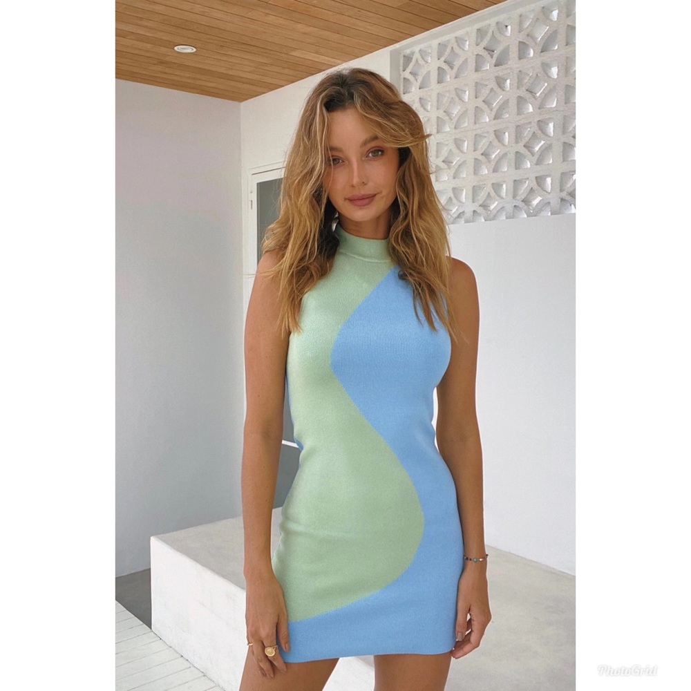VRG GRL Sunset Blvd Knit Mini Dress